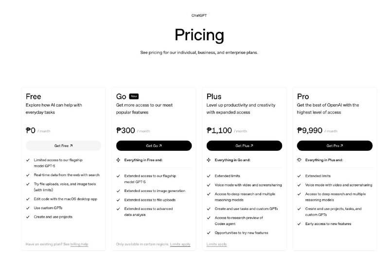  OpenAI 低价 ChatGPT Go 计划扩展至亚洲 16 国OpenAI 将每月不到 5 美元的 ChatGPT Go 计划推广至阿富汗、孟加拉国、不丹、文莱、柬埔寨、老挝、马来西亚、马尔代夫、缅甸、尼泊尔、巴基斯坦、菲律宾、斯里兰卡、泰国、东帝汶和越南等 16 个亚洲国家