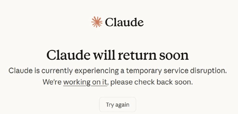 Claude 突发大规模故障，多项服务无法登录或加载8 月 17 日，Anthropic Claude 出现大规模服务故障，影响 Claude.ai、Claude Code 和 Claude Cowork