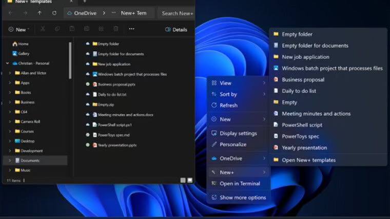 微软引入 PowerToys New+ 新模块：快速新建年终总结、会议安排等微软 7 月 3 日发布 PowerToys 0.82 版本时，曾预告将会上线新功能，今天官方介绍了名为“PowerToys New+”的新模块，让用户创建文件和文件夹时定制模板