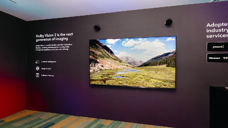 杜比于 CES 2026 展示 Dolby Vision 2，海信及 TCL 等厂商首批支持杜比实验室（Dolby）在 CES 2026 期间展示新一代图像引擎 Dolby Vision 2