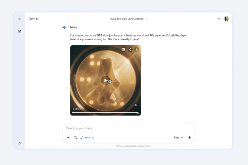  Gemini 应用集成 Lyria 3 模型，支持 AI 音乐生成功能Gemini 应用正式集成由 DeepMind 开发的 Lyria 3 音乐生成模型，该功能目前处于 Beta 测试阶段，面向全球 18 岁以上用户开放，支持英语、日语、韩语等多种语言