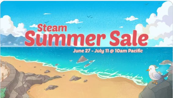 Steam 夏促官宣 6 月 28 日开始，提供数千游戏折扣、全新海鸥贴纸等奖励Steam宣布， 夏季特卖活动宣布将于北京时间本周五（6 月 28 日）凌晨 2 点开始并将一直持续至 7 月 12 日
