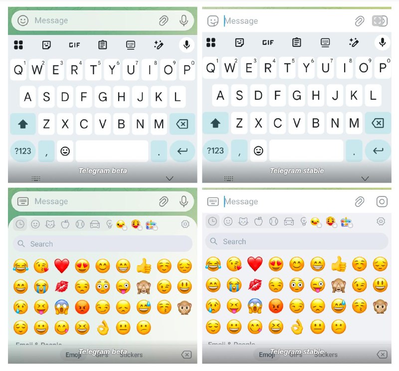  Telegram 安卓测试版引入“Liquid Glass”界面，用户反响不佳Telegram 安卓版 v12.2.0 测试版近日上线“Liquid Glass”界面效果，主要应用于输入栏及表情、GIF、贴纸面板，其他区域变化较小