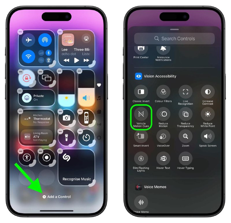 iOS 18新招：车辆运动提示，晕车不再有在iOS 18中，苹果新增了几个新的辅助功能，其中一个特别受到乘车者欢迎的功能“车辆运动提示”，旨在防止在观看iPhone或iPad时晕车
