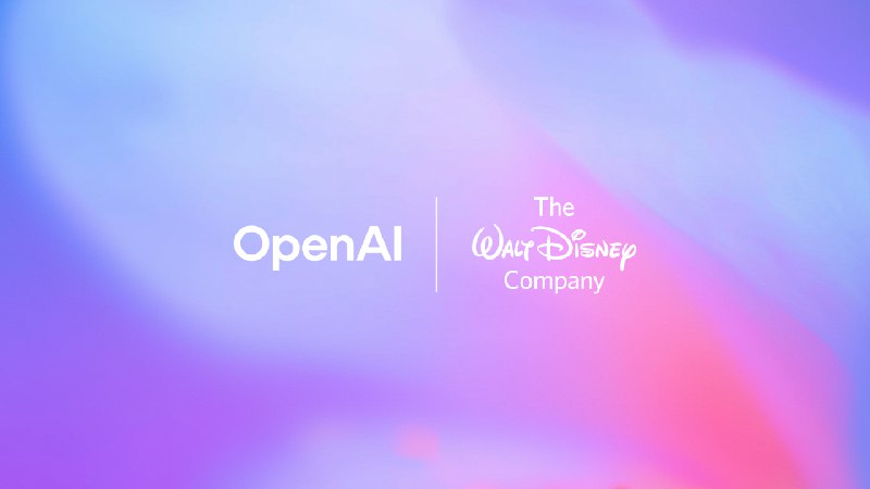  迪士尼将投 10 亿美元与 OpenAI 合作，授权角色在 Sora 生成短视频迪士尼与 OpenAI 达成三年合作，将授权超 200 个迪士尼、漫威、皮克斯和星战角色在 Sora 中生成用户创作的短视频，并计划在 Disney+ 上提供精选内容