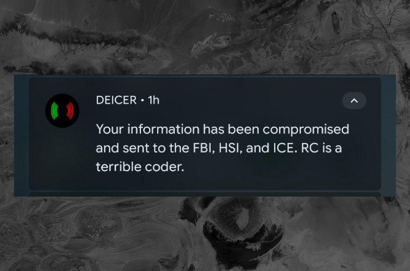 多款 ICE 监控应用遭黑客攻击，开发者否认用户数据泄露近日，StopICE、DEICER 及 Eyes Up 等多款用于追踪美国移民及海关执法局（ICE）行动的应用遭遇协同黑客攻击