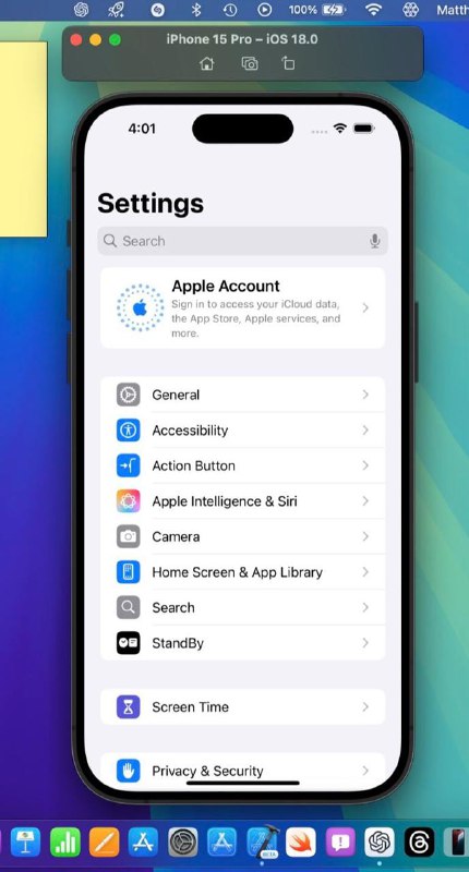 有网友在iOS 18 Beta 3 Xcode模拟器中发现了对Apple Intelligence和Siri的引用