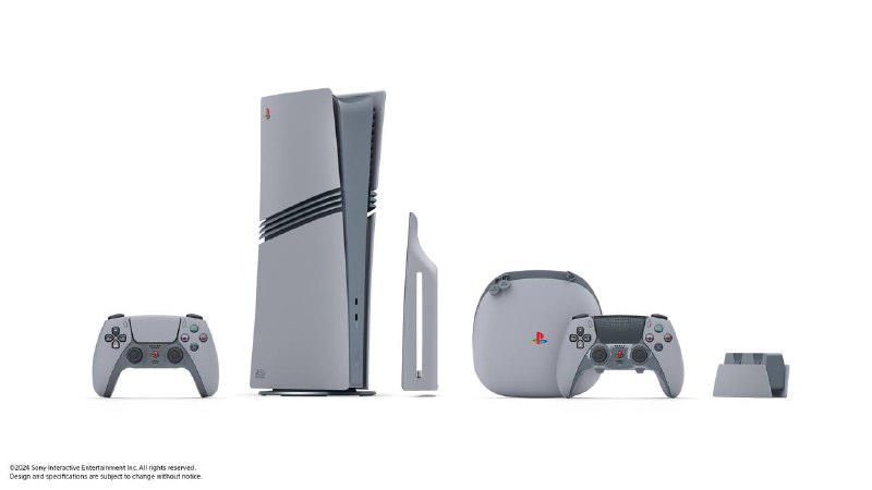 索尼推出PS5和PS5 Pro 30周年限量版，重现90年代灰色塑料设计索尼为庆祝PlayStation诞生30周年，推出了限量版PS5和PS5 Pro主机，采用灰色塑料外壳和多彩PlayStation标志，灵感来源于初代PlayStation
