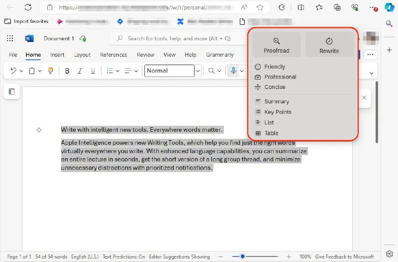 Parallels Desktop为Windows提供了Apple Intelligence在 macOS 15.1 或更高版本上运行 Windows 虚拟机的用户,现在可以在 Windows 系统中使用 Apple 智能写作工具