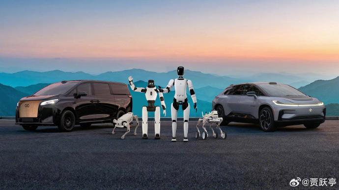 贾跃亭发布首批具身智能机器人，试图重塑公司业务北京时间 2 月 5 日 7:30，法拉第未来在拉斯维加斯举办的美国国家汽车经销商大会上，正式发布首批具身智能（Embodied AI）机器人产品