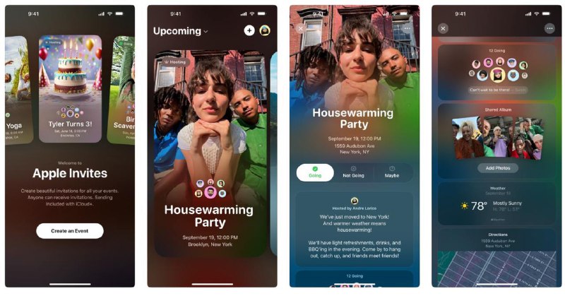 苹果宣布推出“Apple Invites”事件规划应用  苹果推出了“Apple Invites”，一款专为iPhone用户设计的事件规划应用，允许iCloud订阅用户创建并分享邀请函