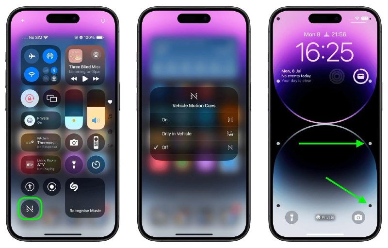 iOS 18新招：车辆运动提示，晕车不再有在iOS 18中，苹果新增了几个新的辅助功能，其中一个特别受到乘车者欢迎的功能“车辆运动提示”，旨在防止在观看iPhone或iPad时晕车