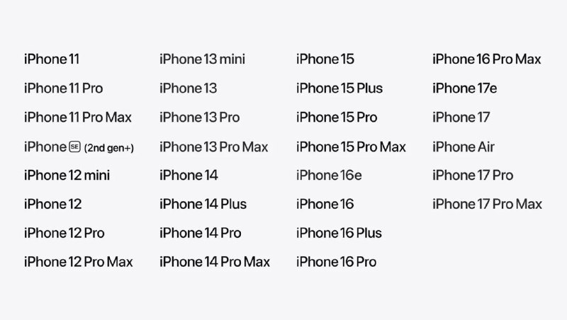  iOS 27 兼容的iPhone型号最低支持iPhone 11，和iOS 26大致相同