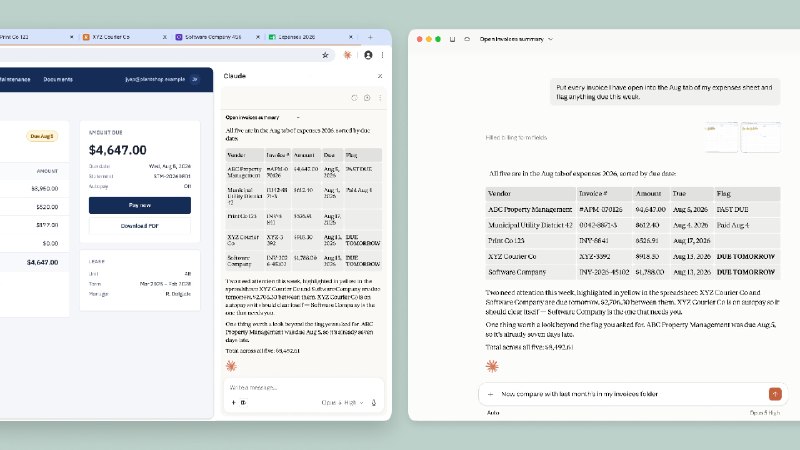  Claude 浏览器会话可续传桌面端，技能与连接器跨设备同步Anthropic 重构 Claude 的 Chrome 扩展，使其以完整 Cowork 会话运行：浏览器中开始的任务可延续到桌面、网页和移动 App，对话、技能与连接器随账户同步