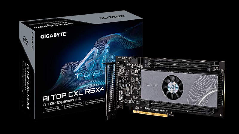 技嘉推出 CXL 内存扩展卡，可为工作站主板增加 512GB DDR5 内存技嘉发布了 AI Top CXL R5X4 扩展卡，专为该公司的 TRX50 AI Top 和 W790 AI Top 工作站主板设计
