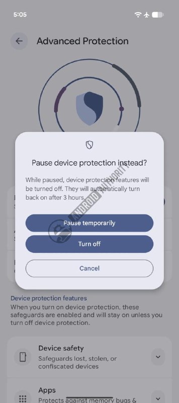  Google 拟为 Android 高级保护模式加入暂停功能Google 正为 Android"高级保护模式"加入临时暂停选项