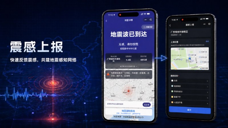 微信地震预警上线 "震感汇聚" 与 "位置更新"2026 年 8 月 2 日，中国地震台网中心、中央广播电视总台国家应急广播与腾讯联合推出微信地震预警两项新功能——"震感汇聚"与"位置更新"