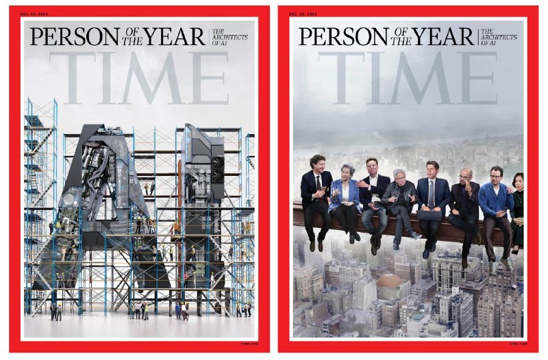《时代》2025年度人物：AI 架构师《TIME》将“AI 架构者”评为 2025 年度人物，文章回顾以黄仁勋、阿尔特曼、马斯克等人为核心的产业力量如何在一年内推动 AI 从技术突破迈向全球性重塑