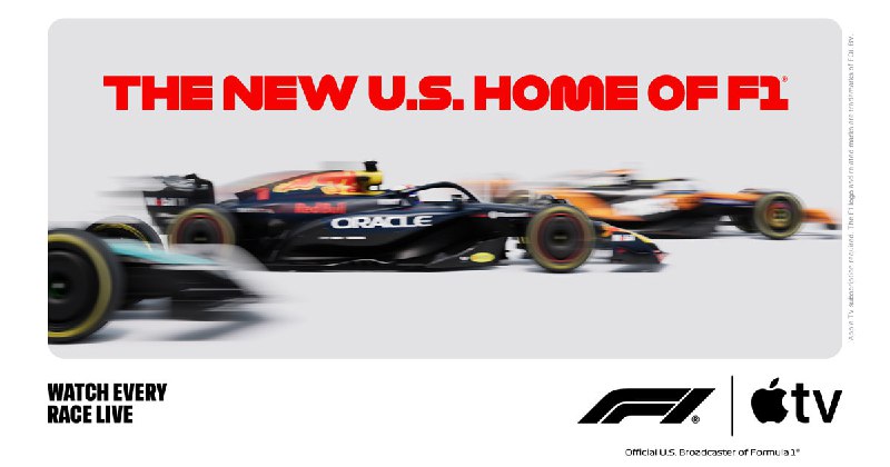  Apple TV 独家转播 2026 F1 赛季美国赛事2026 年 FIA Formula 1 世界锦标赛本周末拉开帷幕，美国观众可通过 Apple TV 独家观看全部练习赛、排位赛、冲刺赛及正赛