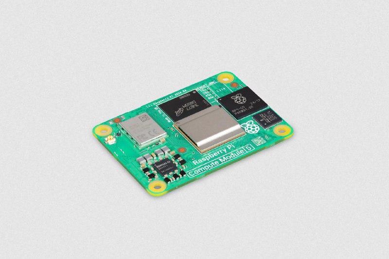 树莓派发布全新 Compute Module 5，性能大幅提升新推出的 CM5 保持了与 CM4 相同的机械规格，采用 BCM2712 Cortex-A76 64位 SoC，主频达 2.4GHz