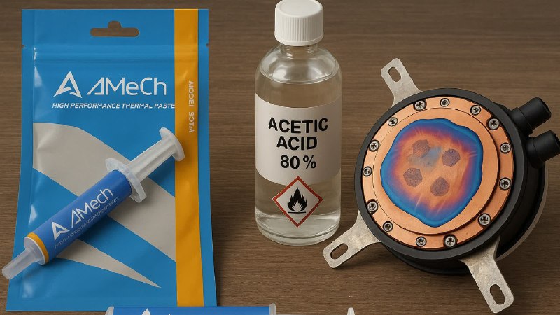 热门导热膏被曝腐蚀 CPU 和散热器韩国 Amech 公司销售的一款名为 SGT-4 的热门导热膏被指会腐蚀 CPU 和散热器，可能导致硬件损坏