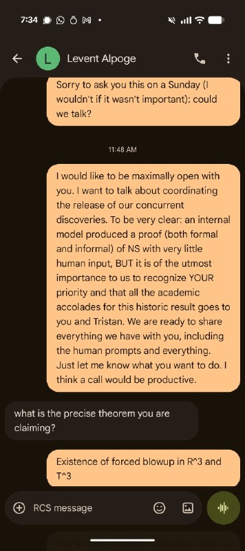 OpenAI 公布纳维–斯托克斯千禧年难题解答OpenAI 公布纳维–斯托克斯存在性与光滑性问题的解答，这是七大千禧年大奖难题之一