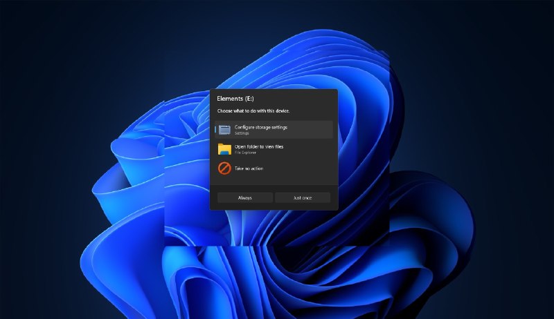 微软测试 Windows 11 新界面，AutoPlay 弹窗将移至屏幕中央微软正为 Windows 11 测试基于 WinUI 3 的界面改版，目标是替换多数传统对话框和弹窗