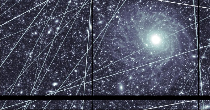 研究称 SpaceX 卫星群威胁哈勃望远镜，三分之一图像或受光污染NASA 研究显示，如果 SpaceX 等公司按计划在未来十年发射卫星，哈勃太空望远镜三分之一的图像将受到光污染影响
