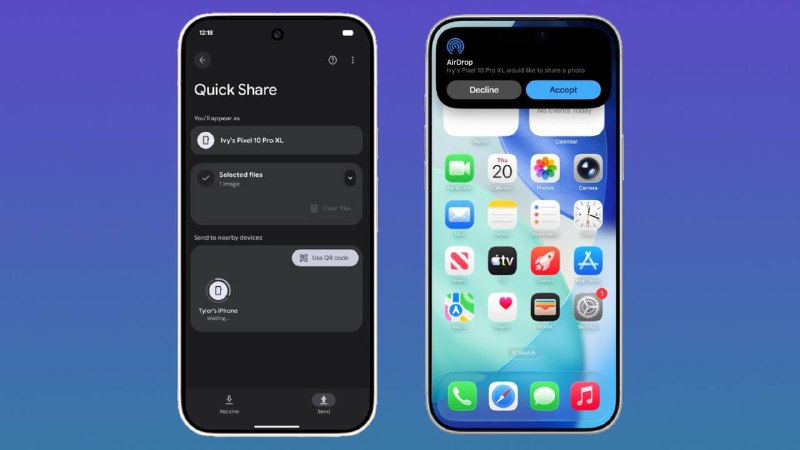  Google 强兼  苹果隔空投送功能已下放 Pixel 9 系列Google 宣布将快速分享与隔空投送的跨平台文件传输功能扩展至Pixel 9、Pixel 9 Pro、Pixel 9 Pro XL 和 Pixel 9 Pro Fold 设备，用户可直接向 iPhone、iPad 或 Mac 传输文件