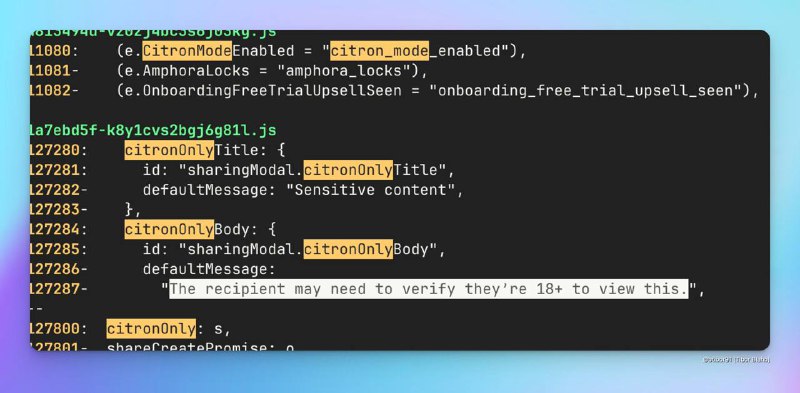  ChatGPT 网页版被曝新增 Citron 模式，或涉及成人内容限制ChatGPT 网页版代码近期出现名为 “Citron Mode Enabled” 的设置项，外界推测该功能或为“成人模式”（Adult Mode）