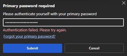  Microsoft Edge 密码管理器出现主密码认证失败问题近日有用户报告，Microsoft Edge 浏览器的本地密码管理器出现异常，即使输入正确的主密码也会显示"认证失败"错误，导致无法访问已保存的登录凭据