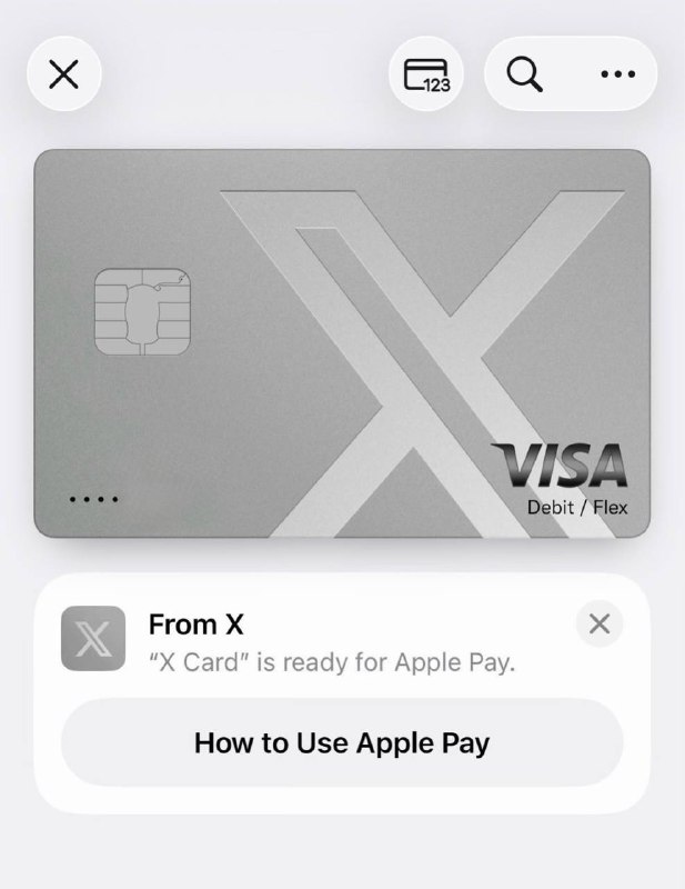  X Money 借记卡上线 用户可快速申请数字及金属实体 Visa 卡X Money 允许用户一键创建数字 Visa 借记卡，并轻松添加至 Apple 钱包，同时还可以订购金属物理卡