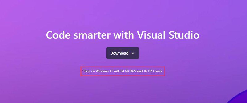 Visual Studio 2026性能架构师：为开发者向公司争取更好硬件而"故意"提高配置建议微软在最新的 Visual Studio 2026 的推介界面中，明确指出建议运行在 64GB 和 16核心CPU 配置的电脑上，这种远超前代的表述在 Reddit 引起讨论