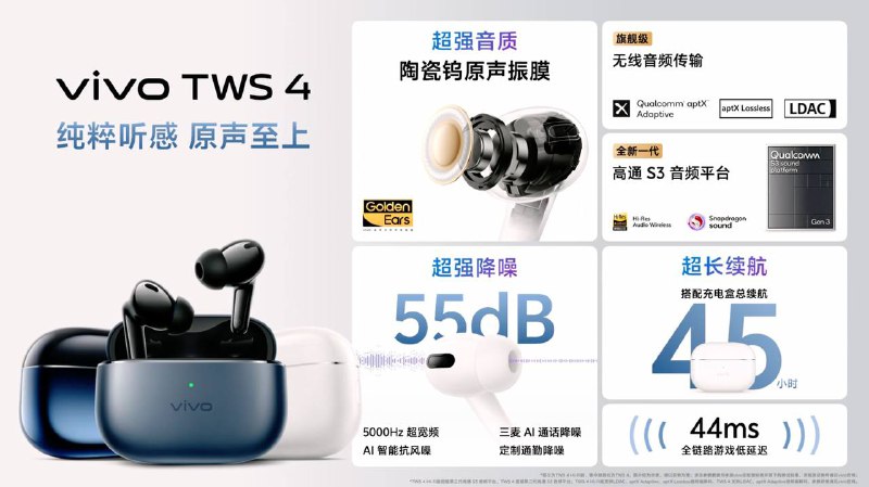 vivo新品发布会发布vivo X Fold3、AI 大模型蓝心千询等产品和服务vivo X Fold3 / Pro 折叠屏手机发布，机身仅重 219g，单边厚 4.65mm；影像方面拥有蔡司全 5000 万三主摄，内屏是一块 8.03 英寸 2480×2200 AMOLED 屏，采用三星 E7 发光材料，外屏是一块 6.53 英寸 2748×1172 AMOLED 微曲屏，采用京东方 Q9+ 发光材料，售价 6999 元起
