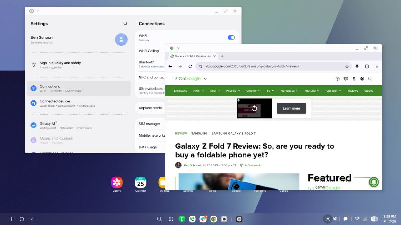 三星 One UI 8 重构 DeX 功能，基于安卓 16 桌面模式三星在 One UI 8 系统中对 DeX 桌面模式进行了重构，新版本基于安卓 16 的原生桌面模式打造，并将在 Galaxy Z Fold 7 和 Flip 7 上首次亮相
