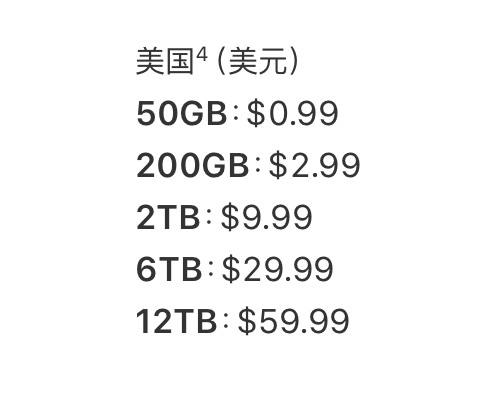 带有6TB或12TB容量的iCloud+全球定价公布其中土耳其涨幅最严重，1799.99新土耳其里拉实时汇率约为486.20人民币