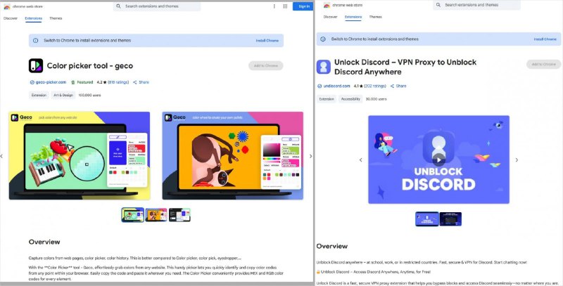 恶意Chrome扩展程序在应用商店累计下载170万次安全研究公司Koi Security在Google Chrome网上应用店发现近十二个恶意扩展程序，总下载量达170万次