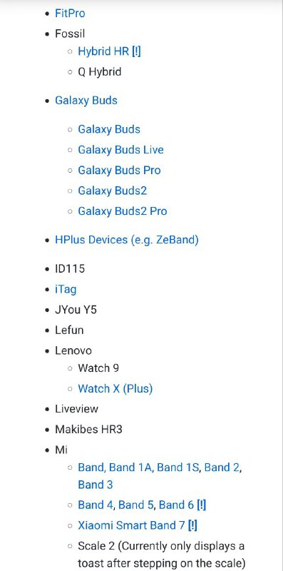 Gadgetbridge：开源蓝牙穿戴设备APPGadgetbridge允许您配对/连接智能手表、健身追踪器和其他穿戴设备，无需供应商的闭源应用程序，也无需创建帐户和传输任何数据到供应商的服务器