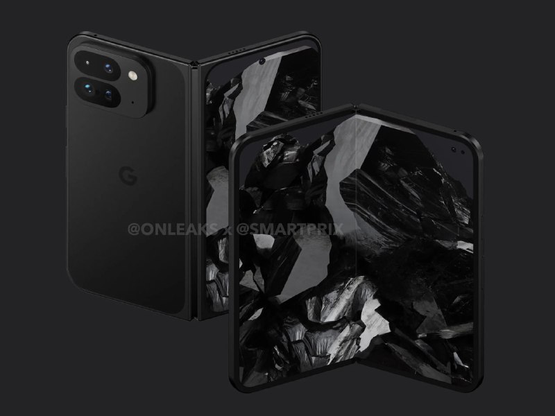 谷歌 Pixel Fold 2 的最新渲染图曝光更大的屏幕和更窄的设计: - 内屏尺寸增至 7.9 英寸，提供更宽广的视野和沉浸式体验