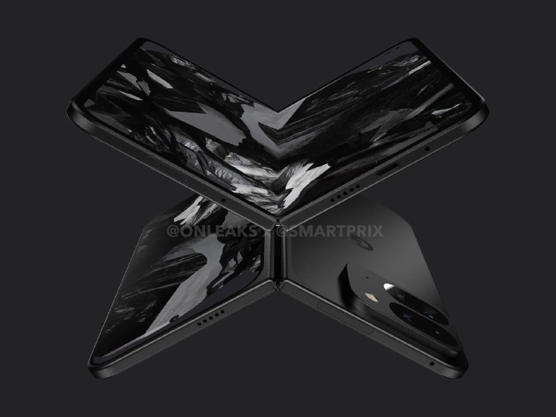 谷歌 Pixel Fold 2 的最新渲染图曝光更大的屏幕和更窄的设计: - 内屏尺寸增至 7.9 英寸，提供更宽广的视野和沉浸式体验