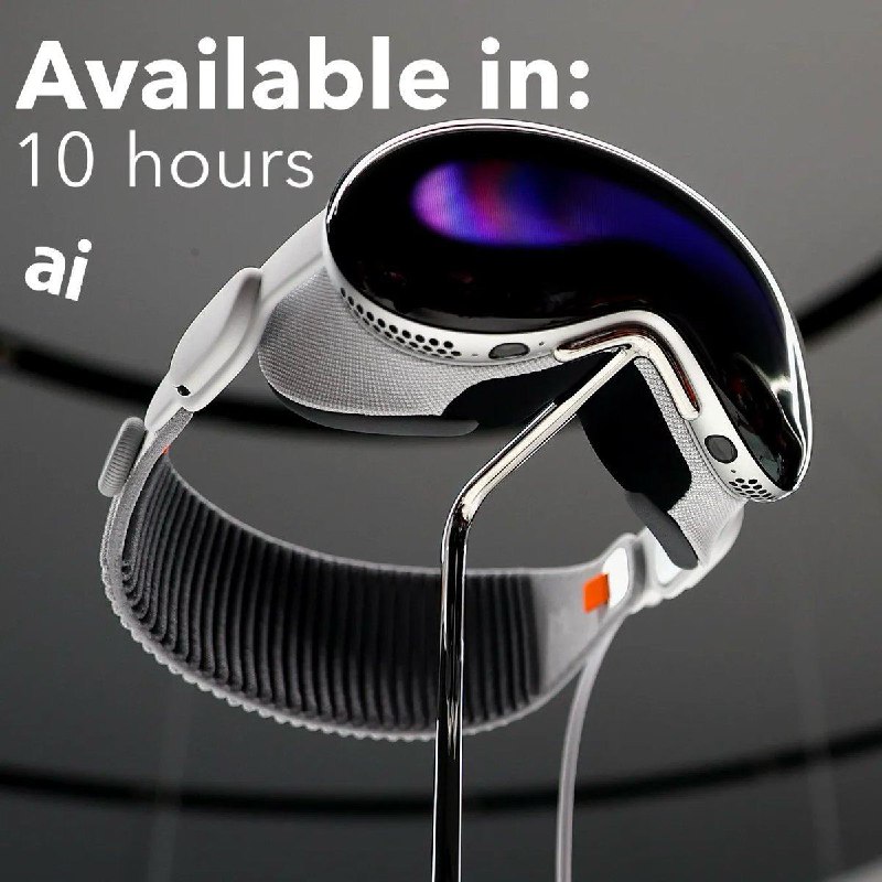 Apple Vision Pro 将在 5 小时内上市京东国际21点预订截止，23点抢购：手机端：
