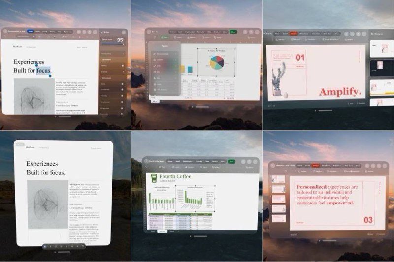 苹果 Vision Pro 头显目前约有 230 个原生应用， Microsoft Office 等大量应用截图和视频放出据彭博社记者 Mark Gurman 透露，到目前为止，约有 230 个 visionOS 原生应用程序已准备好发售