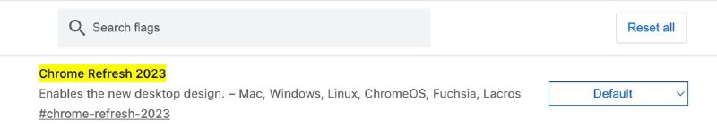 切换 Google Chrome 到旧版经典界面1. 浏览器输入 chrome://flags/#chrome-refresh-20232. Chrome Refresh 2023 选项，选择 Disabled3. 右下角重启 Relaunch