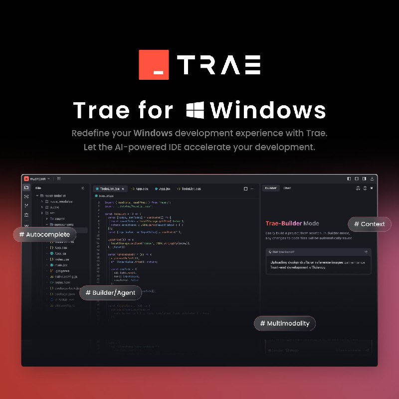 字节IDE工具Trae上线Windows平台Trae 在亚洲目前有以下国家和地区可用：印度尼西亚、新加坡、马来西亚、菲律宾、泰国、越南、印度、日本、大韩民国