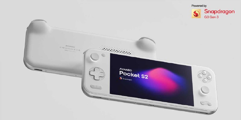骁龙G3 Gen 3驱动Ayaneo新款平板和掌机Ayaneo发布了游戏平板和Pocket S2掌机，两者均搭载高通骁龙G3 Gen 3芯片组