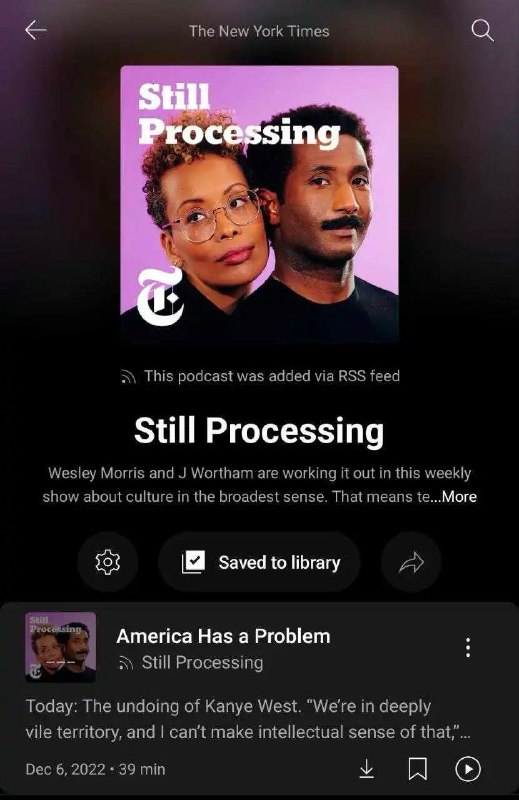 🎧 YouTube Music推出RSS播客功能，正在向第一批用户推送！Google Podcasts 将于2024年关闭