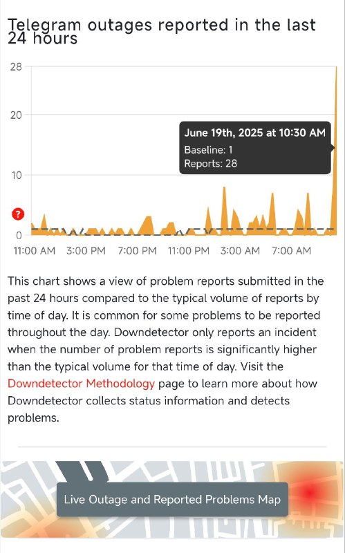 疑似Telegram出现故障，可能以DC1服务器为主，主要表现为无法显示已读情况、消息无法及时收到和发出