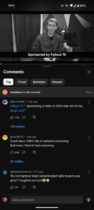 YouTube 超链接评论开始在移动端广泛出现YouTube 的超链接评论功能在移动端得到更广泛应用