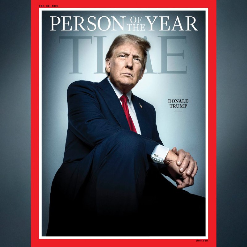 《时代》周刊2024年年度人物出炉，今年年度人物为美国当选总统特朗普TIME📮投稿机器人  ☘️频道  🌸聊天