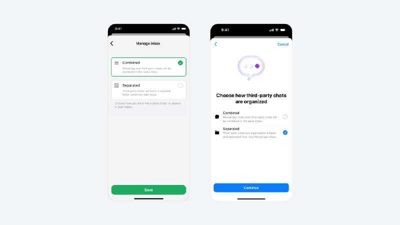 WhatsApp与Messenger将在欧洲开放第三方聊天功能，以遵守欧盟数字市场法案Meta旗下的WhatsApp和Messenger即将在欧盟地区迎来重大变革